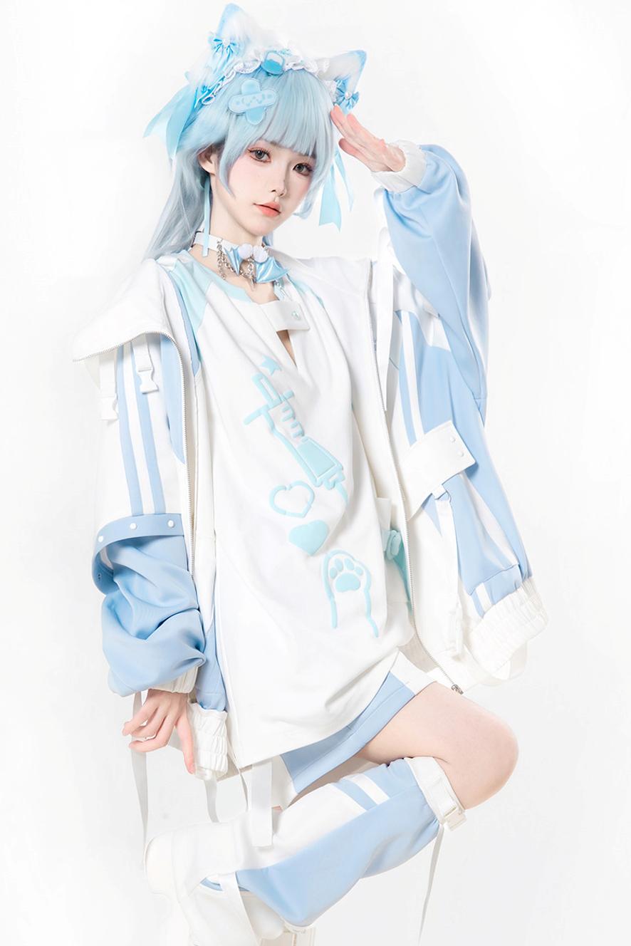 サブカルキャットサマーTシャツ+パンツ＋レッグカバー