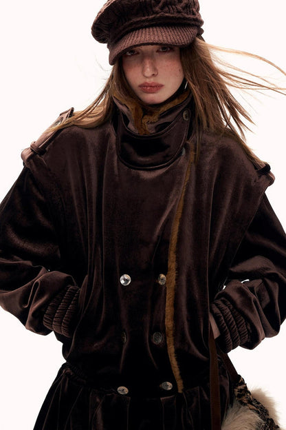 フローラルヘムパッチワークドレス