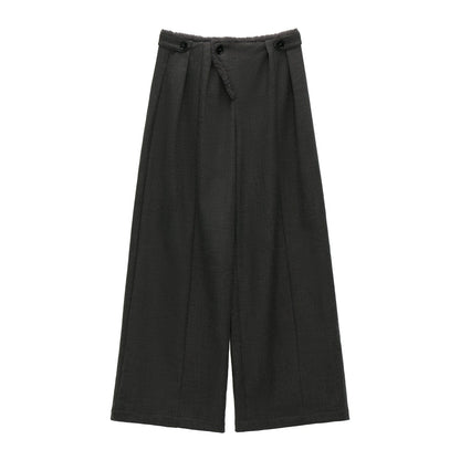 グレイフリースワイドレッグパンツ