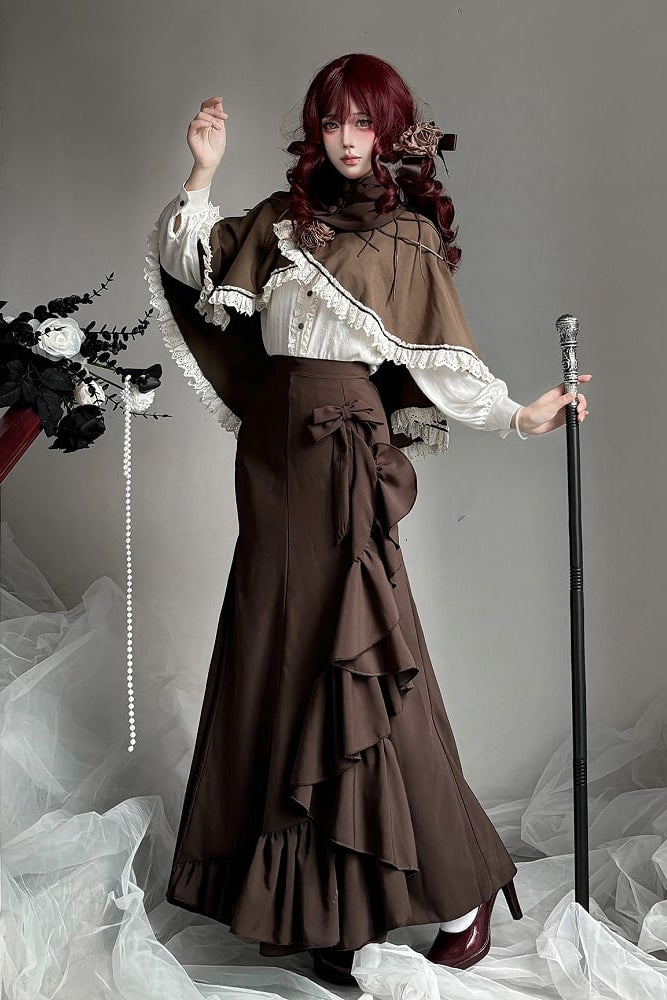 【12月23日予約締切】トワイライトレインロマンティックフリルマーメイドスカート