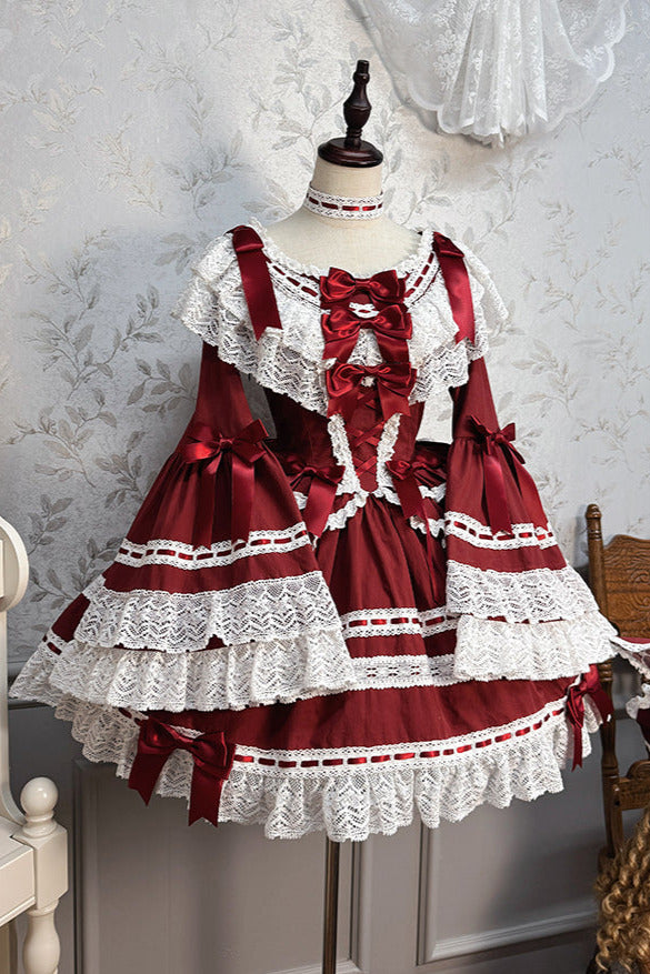 [Deadline for reservation: February 26th] Romantic Lace Doll Ribbon Dress