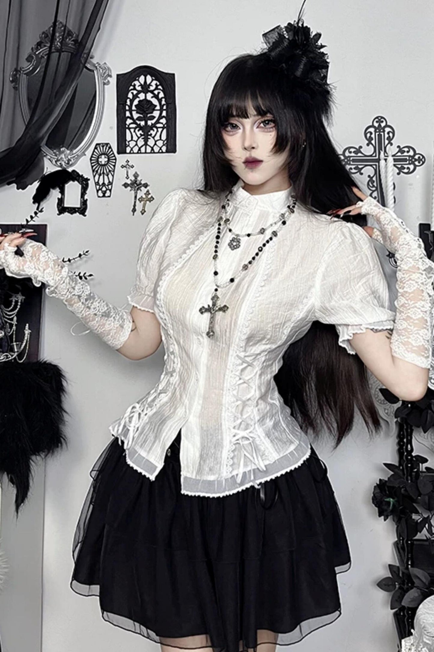 White Lace Gothic Set