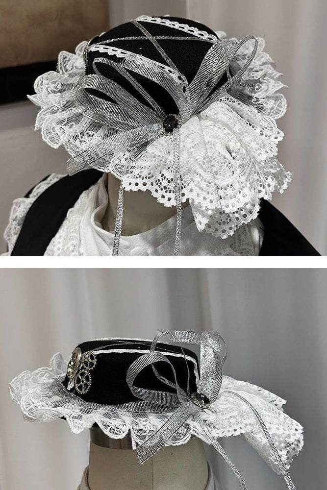 [Reservierungsschluss 18. Juli] Prinz-Lolita-Steampunk-Spitzen-Minihut