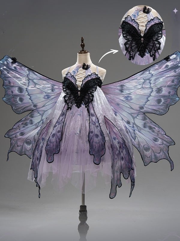 [Deadline for reservation: December 16th] withered leaf butterfly2.0 Gothic Lolita Butterfly Wing Dress TypeA/B