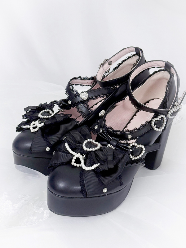 [Deadline for reservations: December 12] Gemstone Pearl Ribbon Lolita High Heels