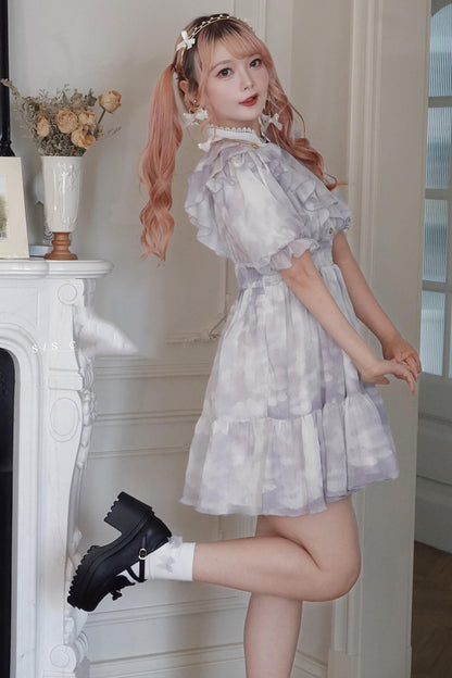 プリンセスフラワーシフォンワンピース