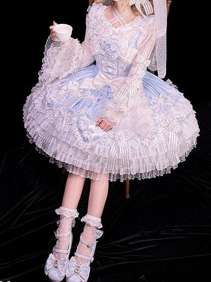【12月26日予約締切】ピュアスイートローズファンタジーティアードロリータドレス