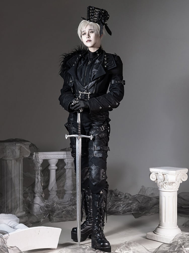 【6月8日预售截止】幻夜暗黑哥特王子西装全套（带披风外套+上衣+裤子）