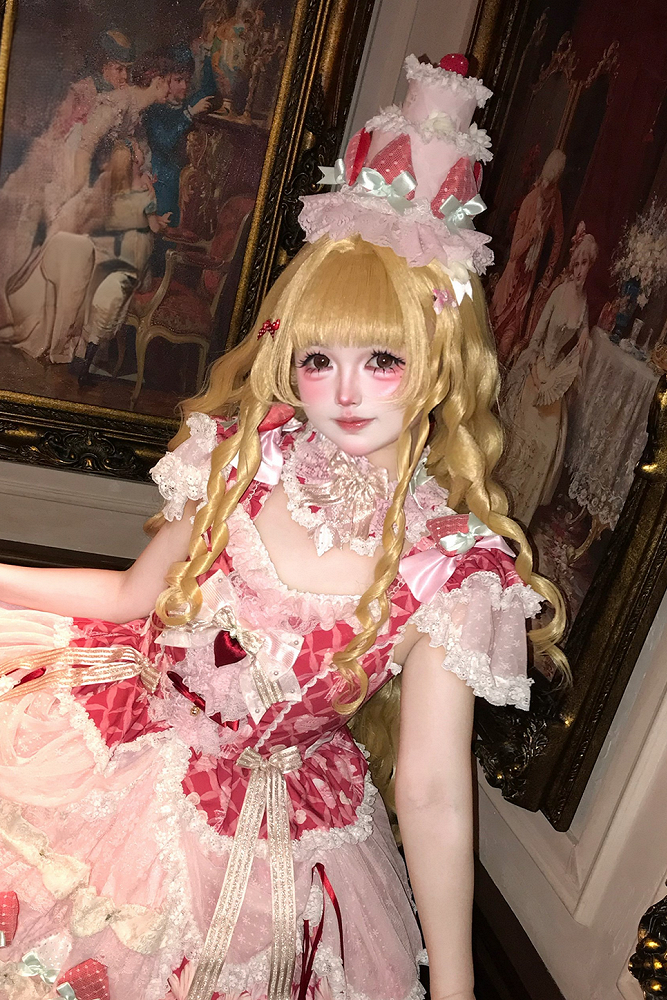 【6月26日予約締切】ストロベリースイートロリータシリーズアクセサリー（ケーキハット・ボンネット・チョーカー・ケーキバッグ）