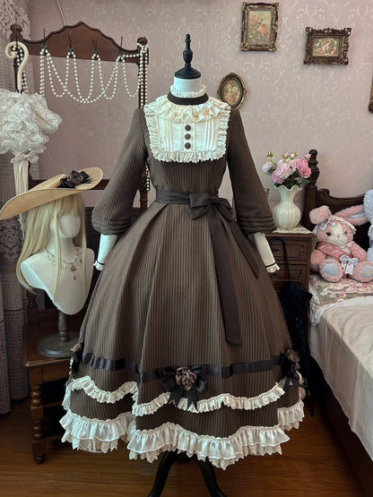 【12月23日予約締切】トワイライトレインフリルカラーロマンティックローズドレス