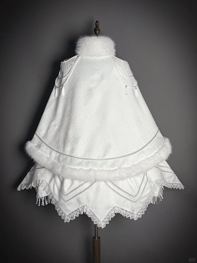 【2月23日予約締切】ドーンブレイカーゴシックミリタリーエポレットファーケープコート