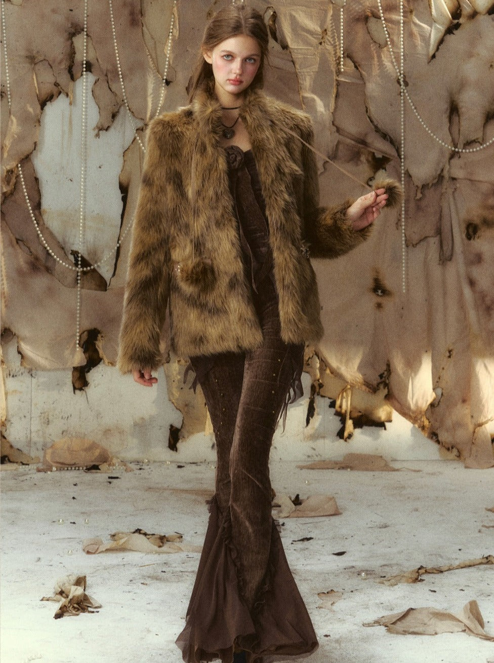 Maillard wear fur coat