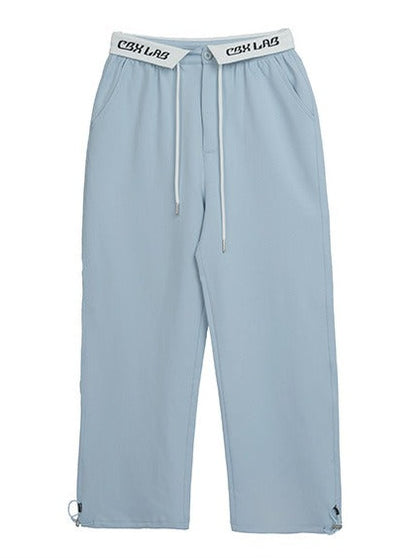 American Street Blue Turn Waist Dance Sweatpants