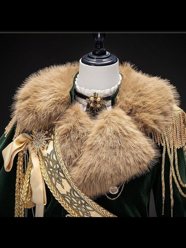 【12月7日予約締切】５ Colors Royal Prince-Style Military Lolita Series Accessories (Sash, Detachable Fur Collar)