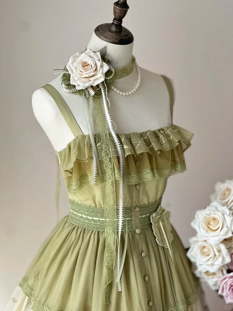 [Vorbestellfrist 22. Juni] Accessoires der Serie mit floraler Stickerei (nur für Käuferinnen des Kleides)