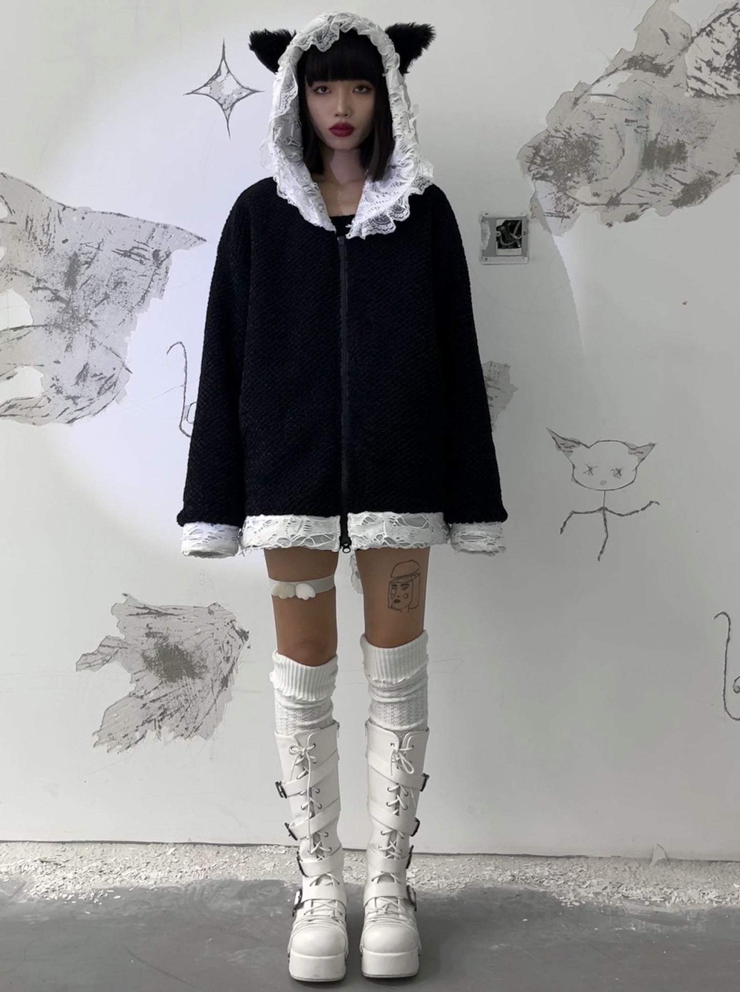 Cat Step Ragdoll Sweat Jacket