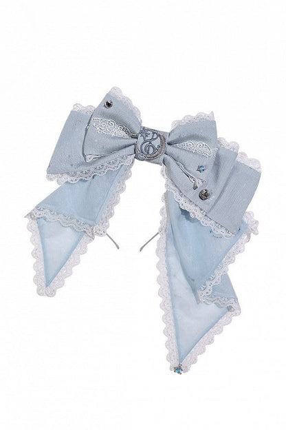 [Pre-order Deadline: September 23] Light Blue/Dark Blue Celestial Star Series Accessories (Ribbon Veil Hat, Ribbon Headband Kc, Wrist Cuffs, Choker)