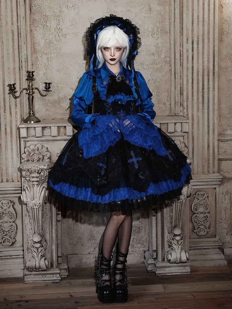 【12月8日予約締切】Black Mist Banquet ゴシックレースジュリエットスリーブシャツ