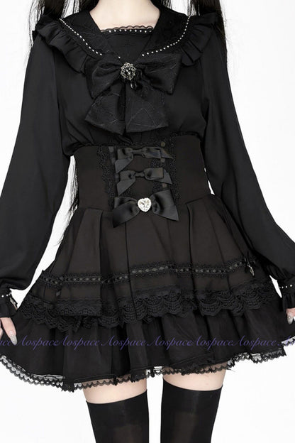 Lace High-Waist Skirt