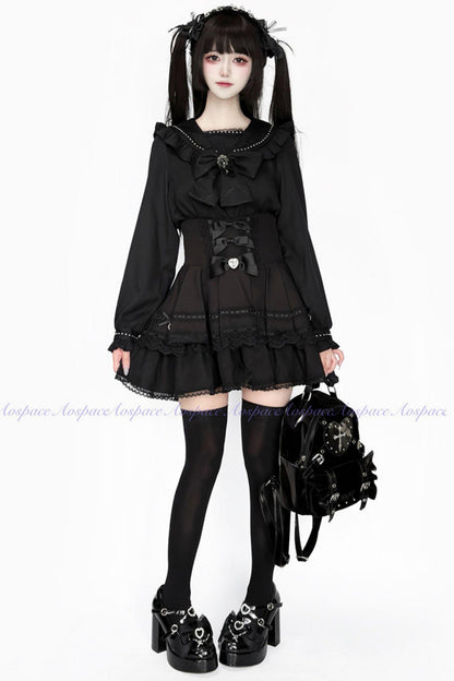 Lace High-Waist Skirt