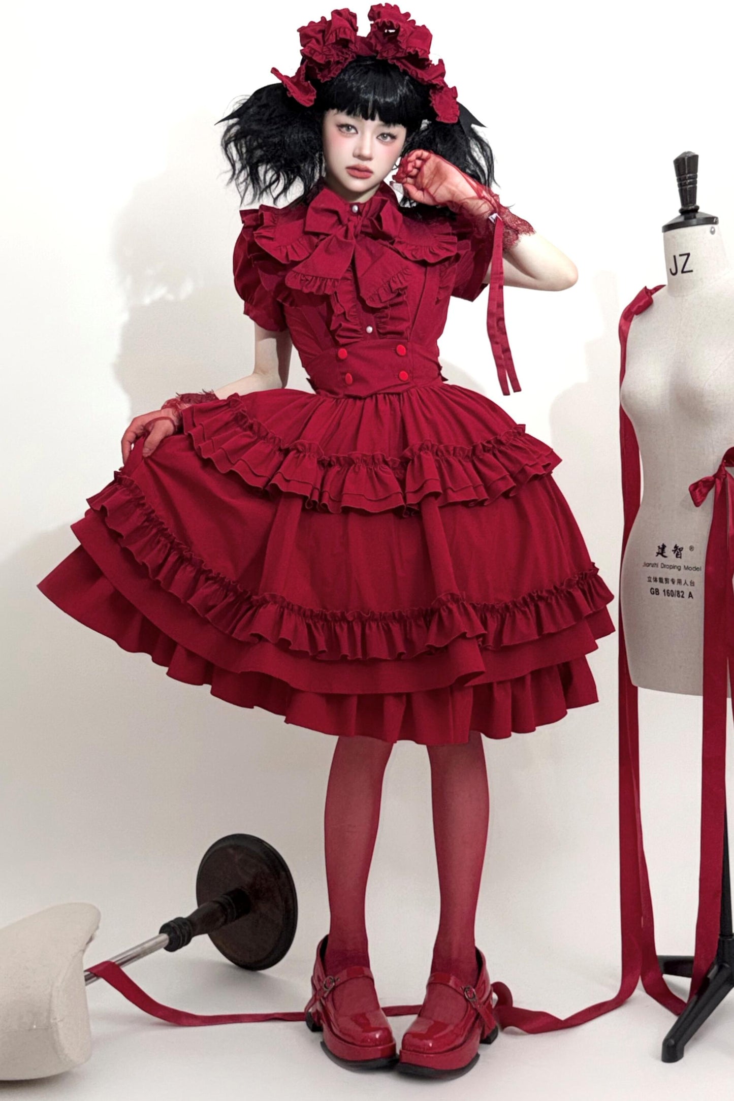Cat Cocoon Long Cake Skirt