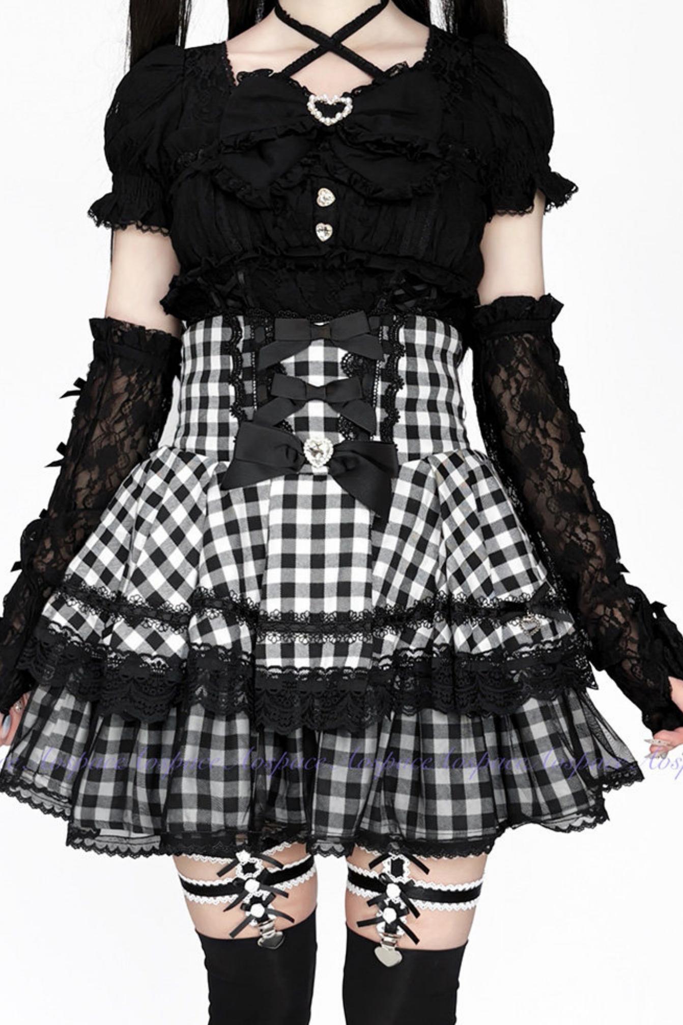 Lace High-Waist Skirt