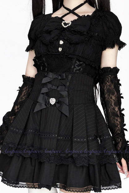 Lace High-Waist Skirt