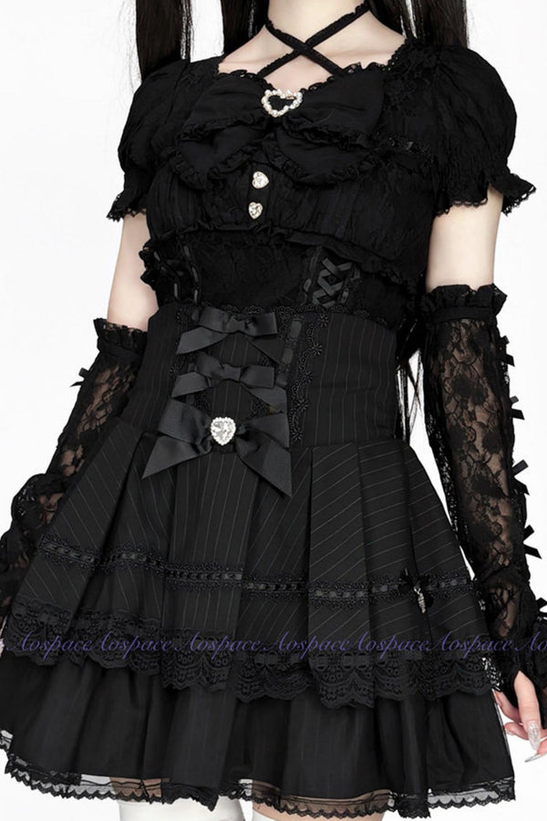 Lace High-Waist Skirt