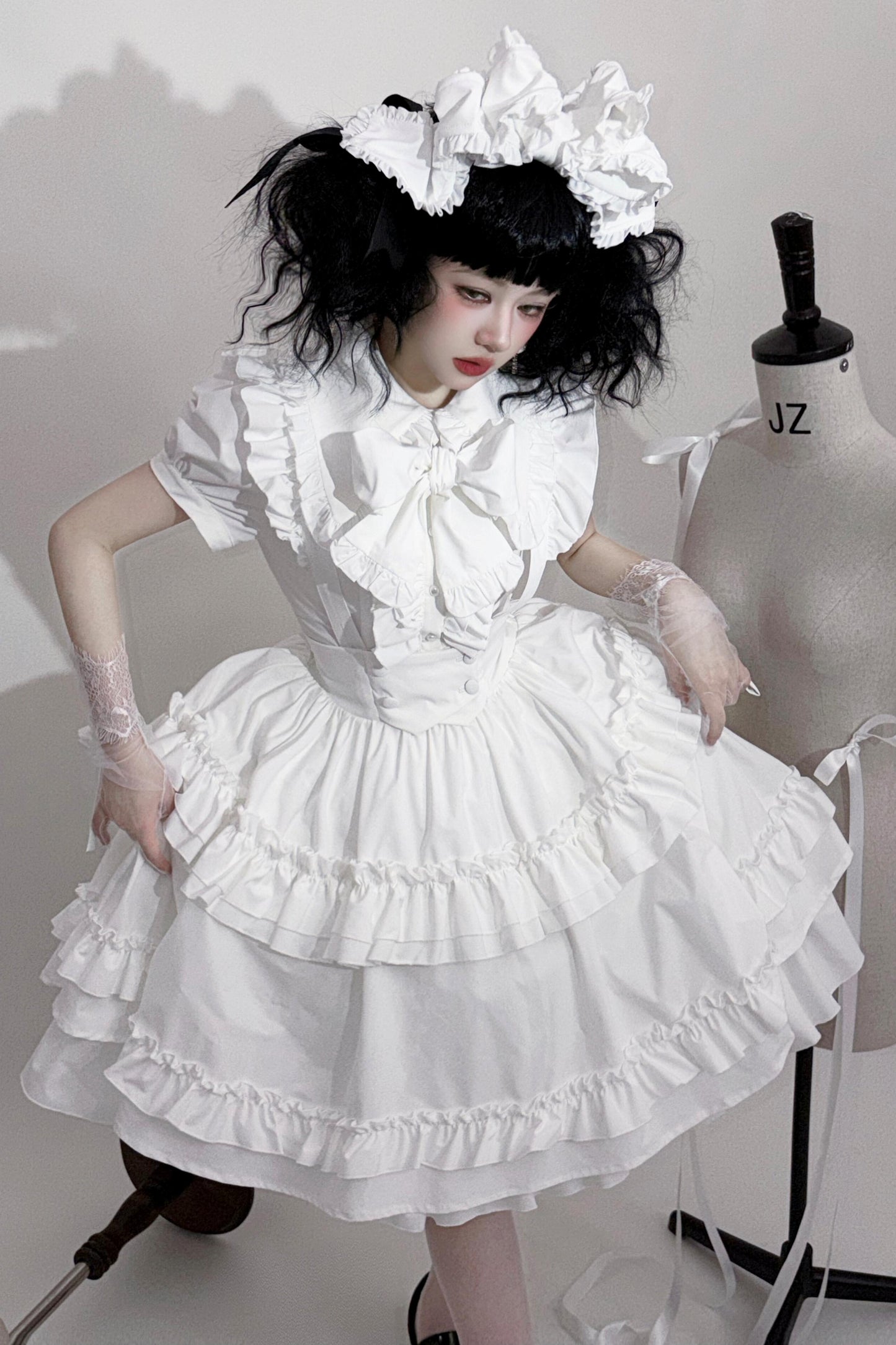 Cat Cocoon Long Cake Skirt