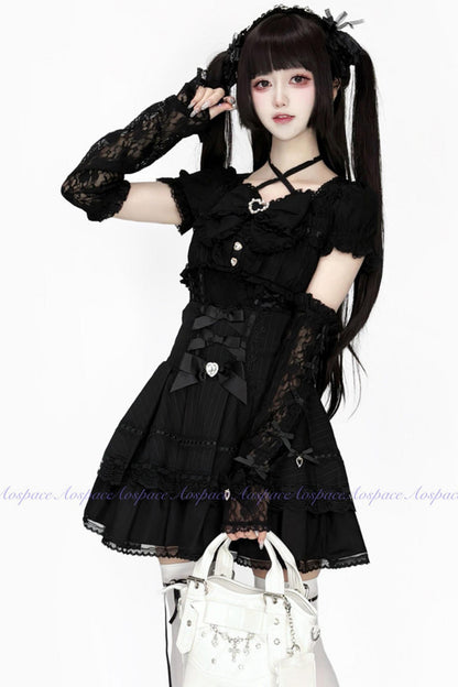 Lace High-Waist Skirt