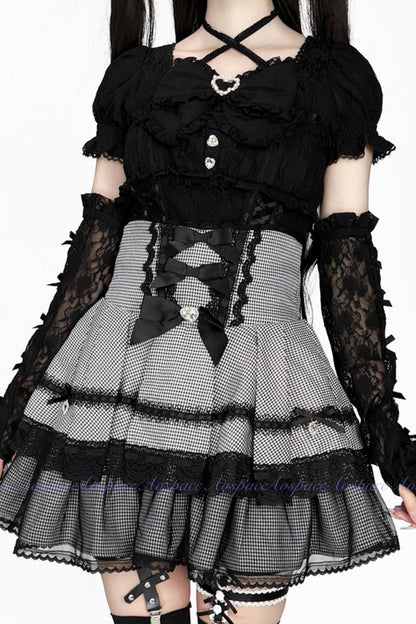 Lace High-Waist Skirt