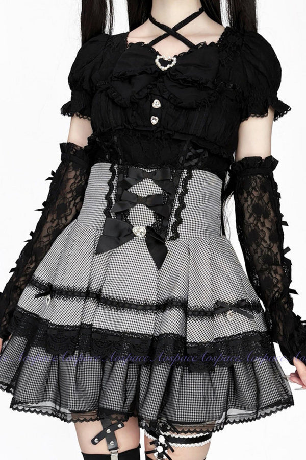 Lace High-Waist Skirt