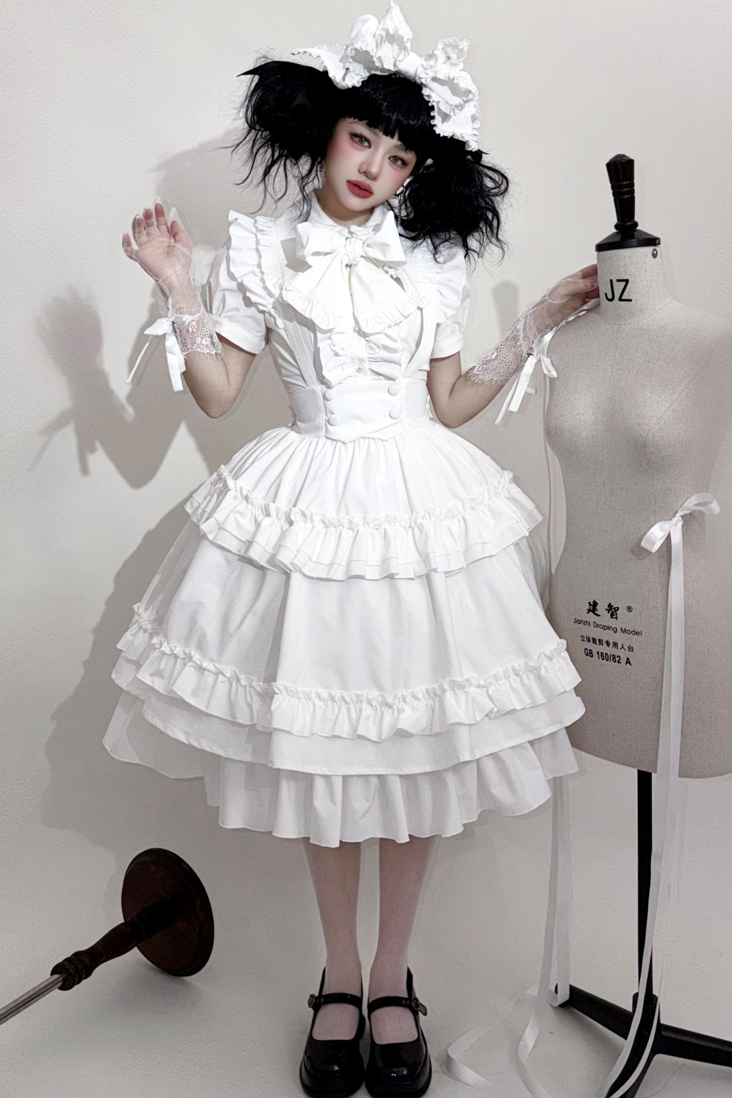 Cat Cocoon Long Cake Skirt