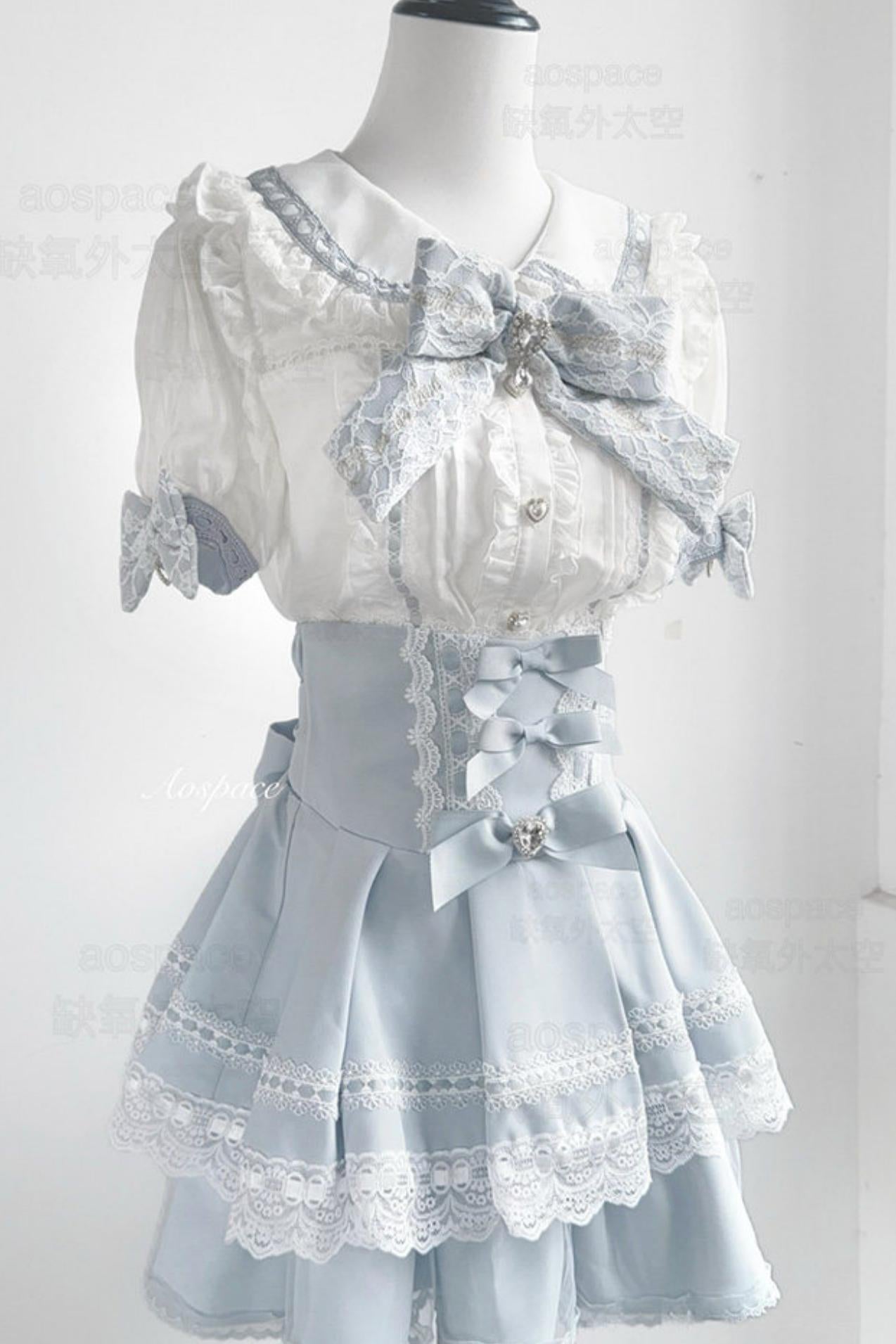 Lace High-Waist Skirt
