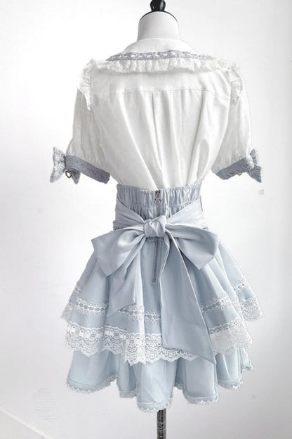 Lace High-Waist Skirt