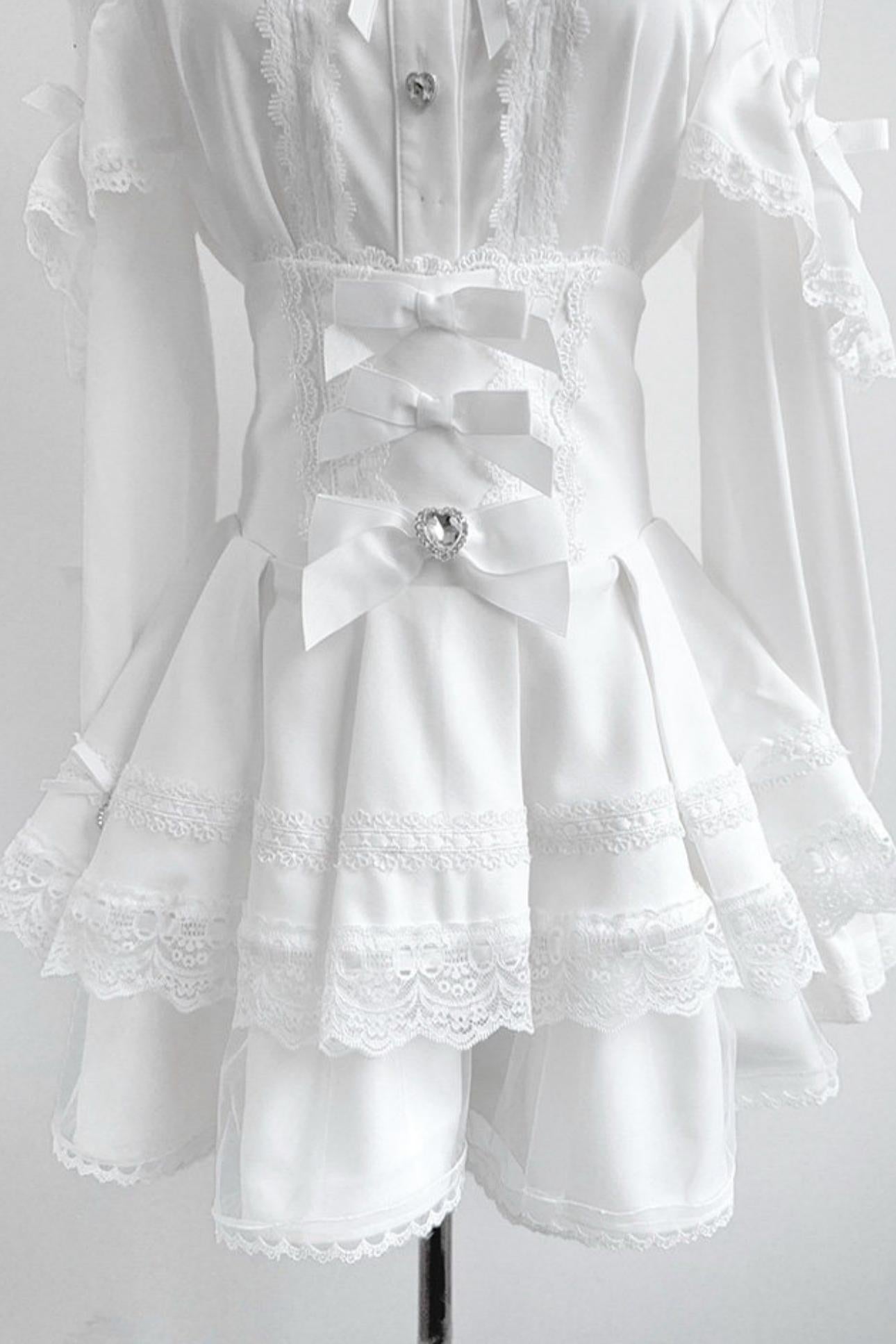 Lace High-Waist Skirt