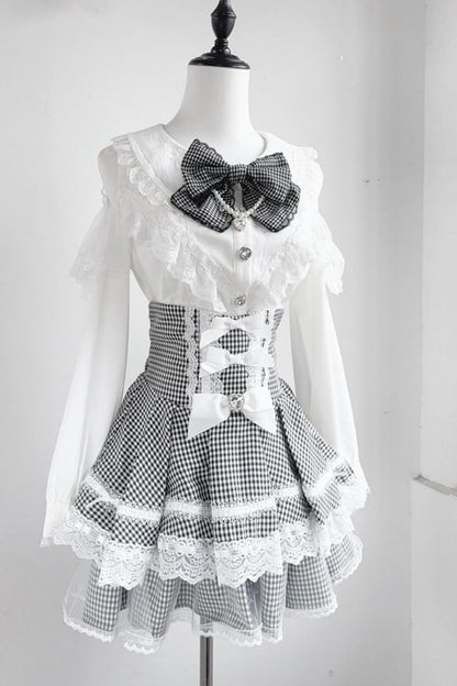 Lace High-Waist Skirt