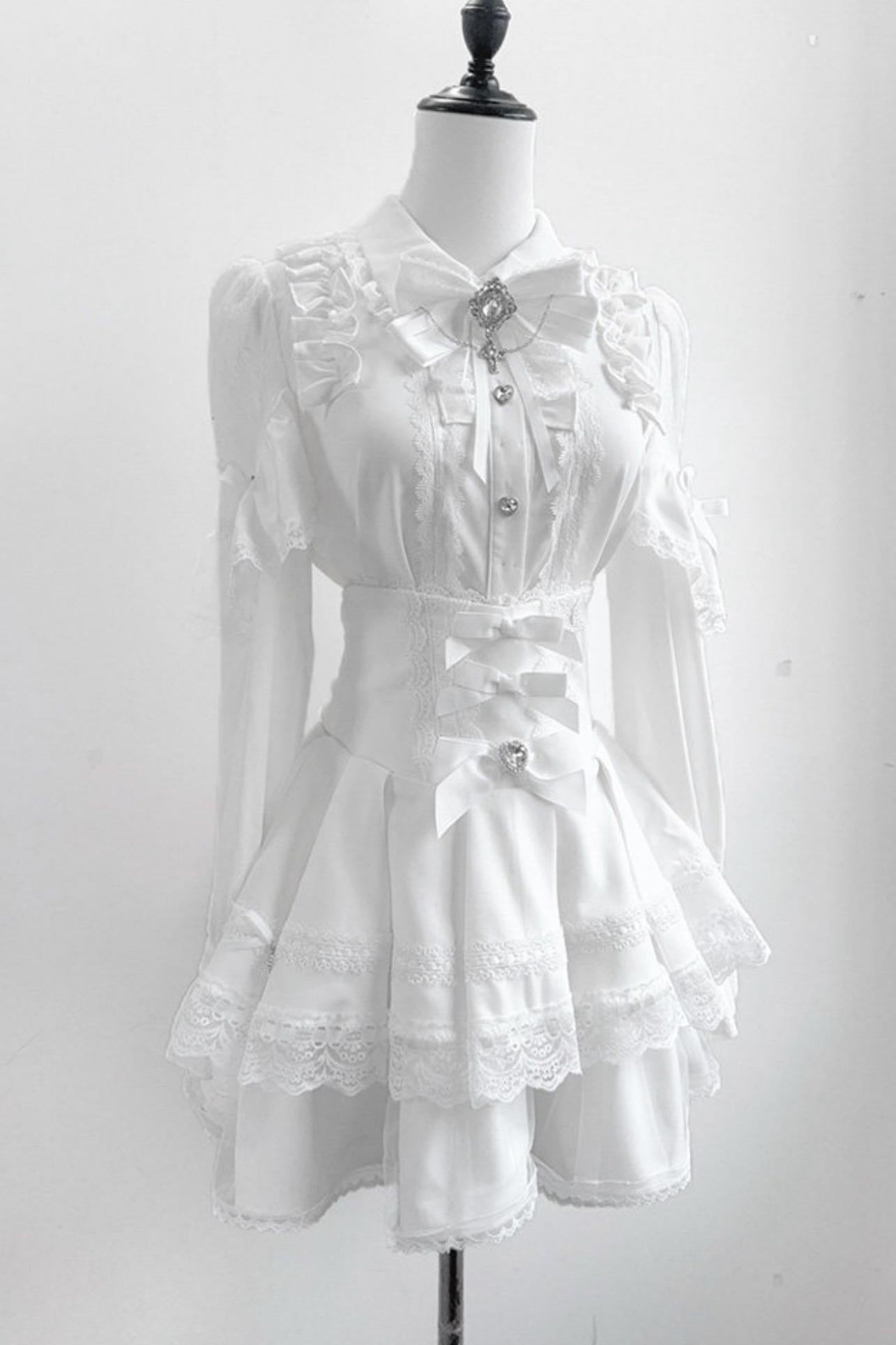Lace High-Waist Skirt