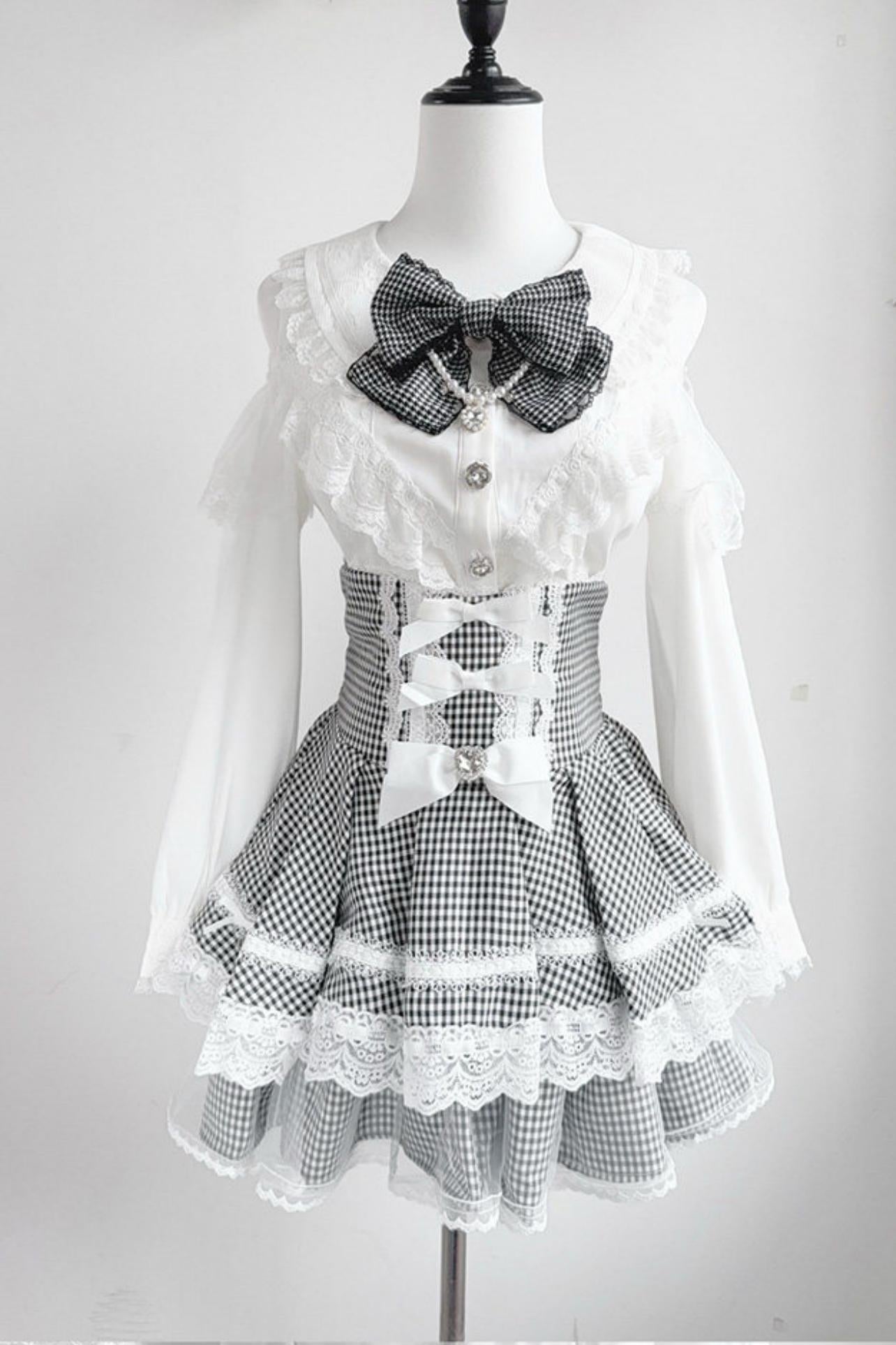 Lace High-Waist Skirt