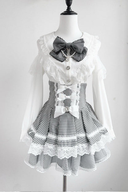 Lace High-Waist Skirt