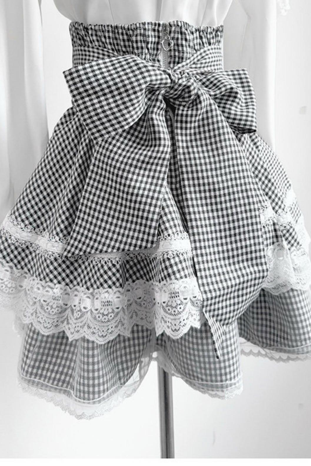 Lace High-Waist Skirt