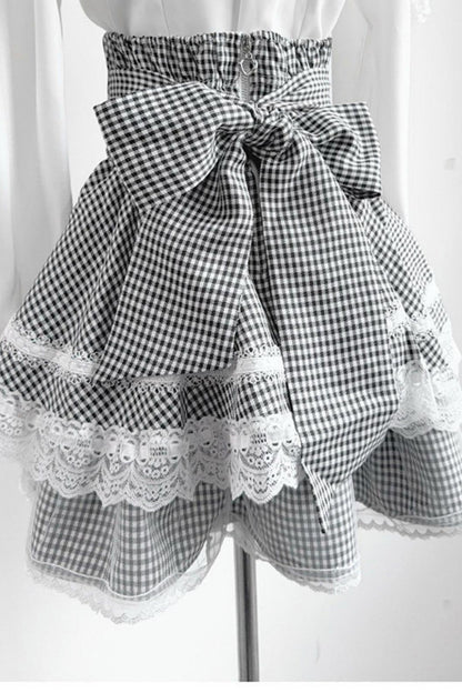 Lace High-Waist Skirt