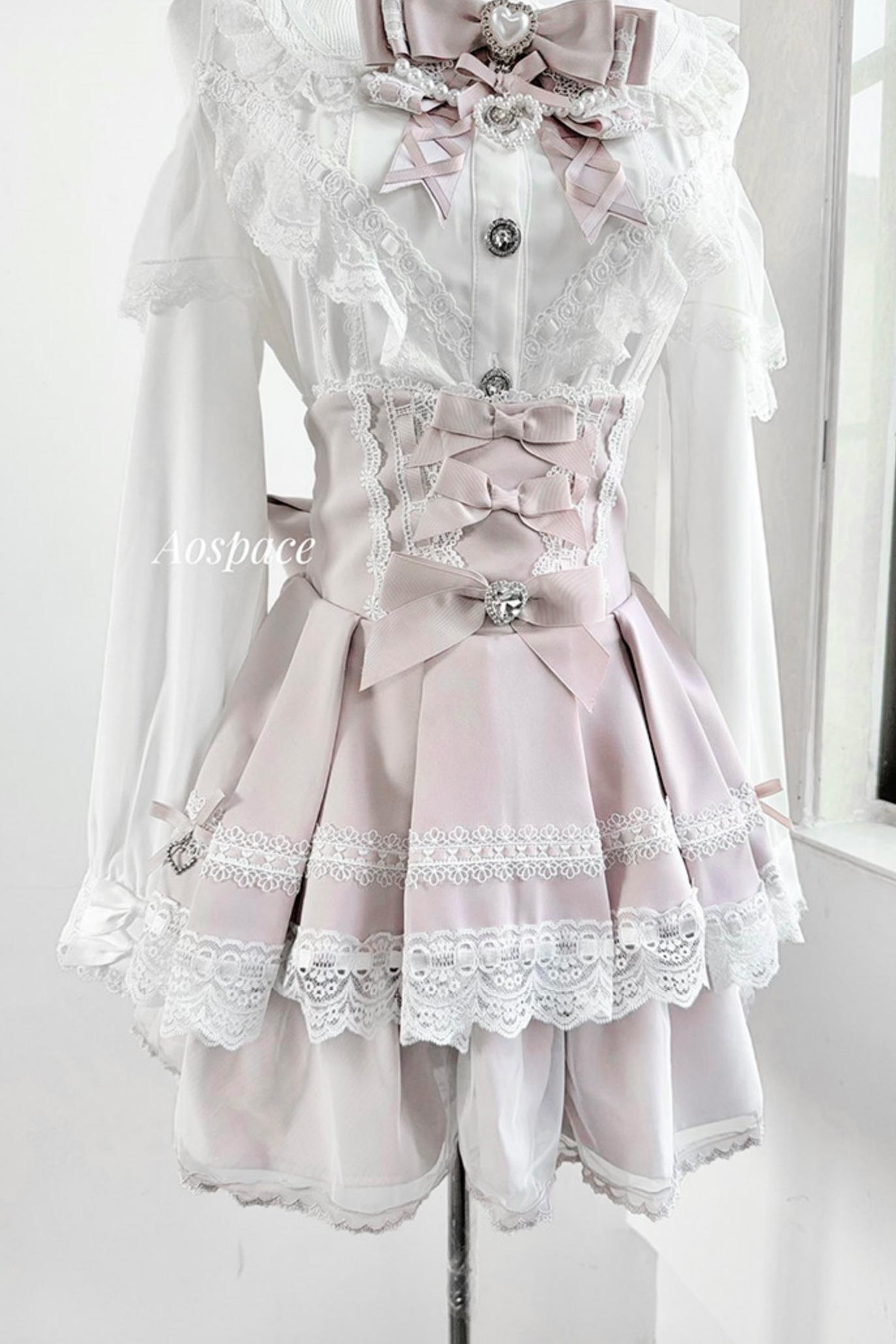 Lace High-Waist Skirt