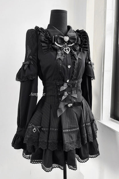 Lace High-Waist Skirt