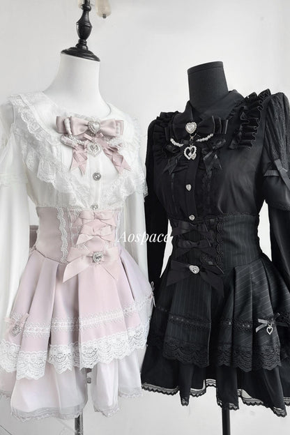 Lace High-Waist Skirt