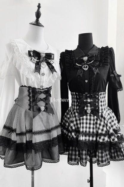 Lace High-Waist Skirt