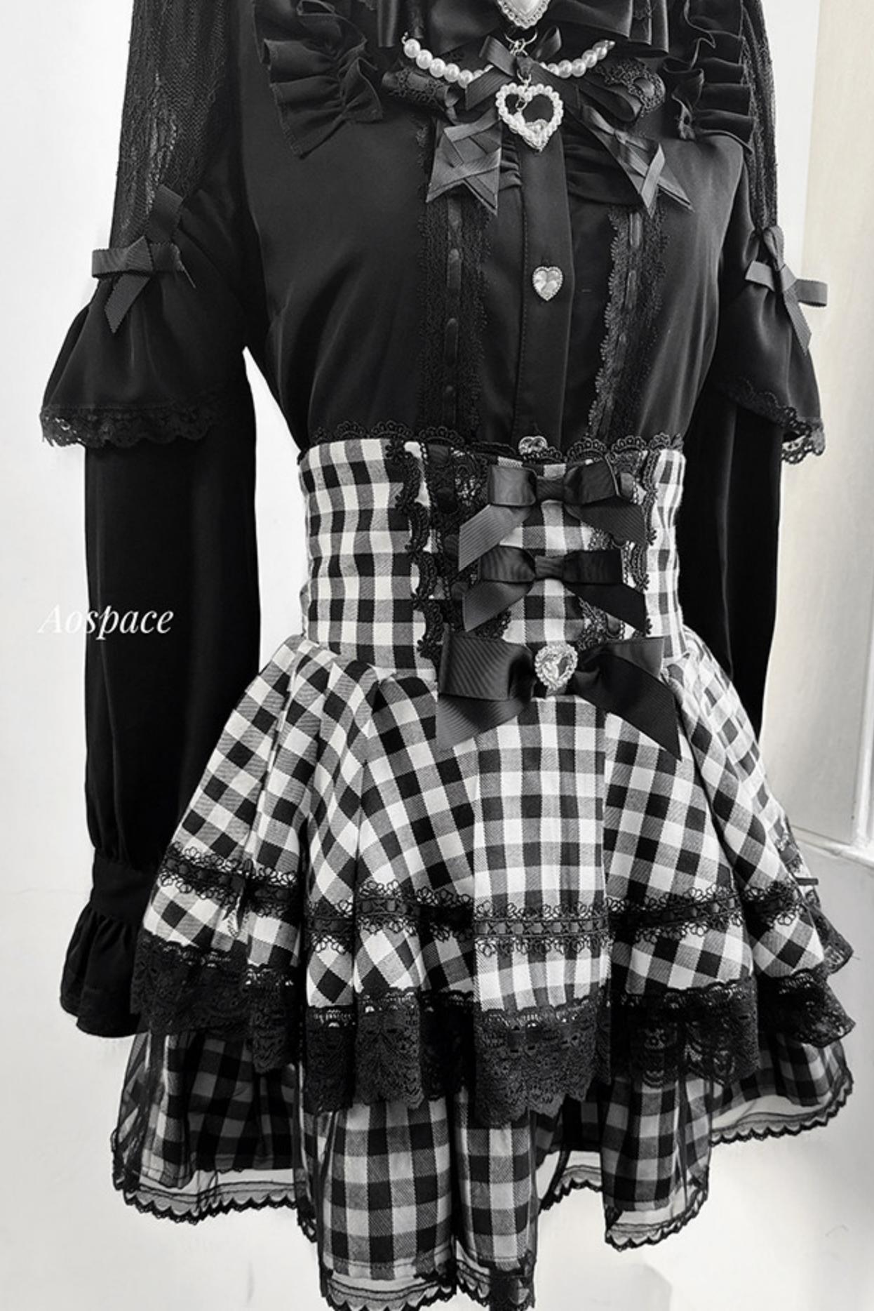 Lace High-Waist Skirt