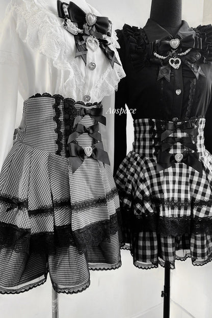 Lace High-Waist Skirt
