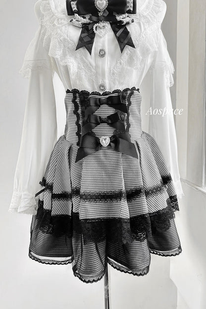 Lace High-Waist Skirt