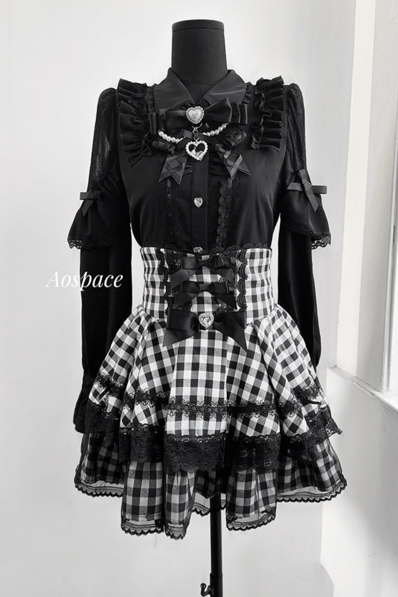 Lace High-Waist Skirt